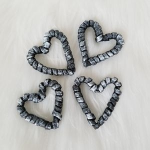 🔵 Handwoven Farmhouse Hearts – Set of 4 | Artisan Craftsmanship//Mix and Match